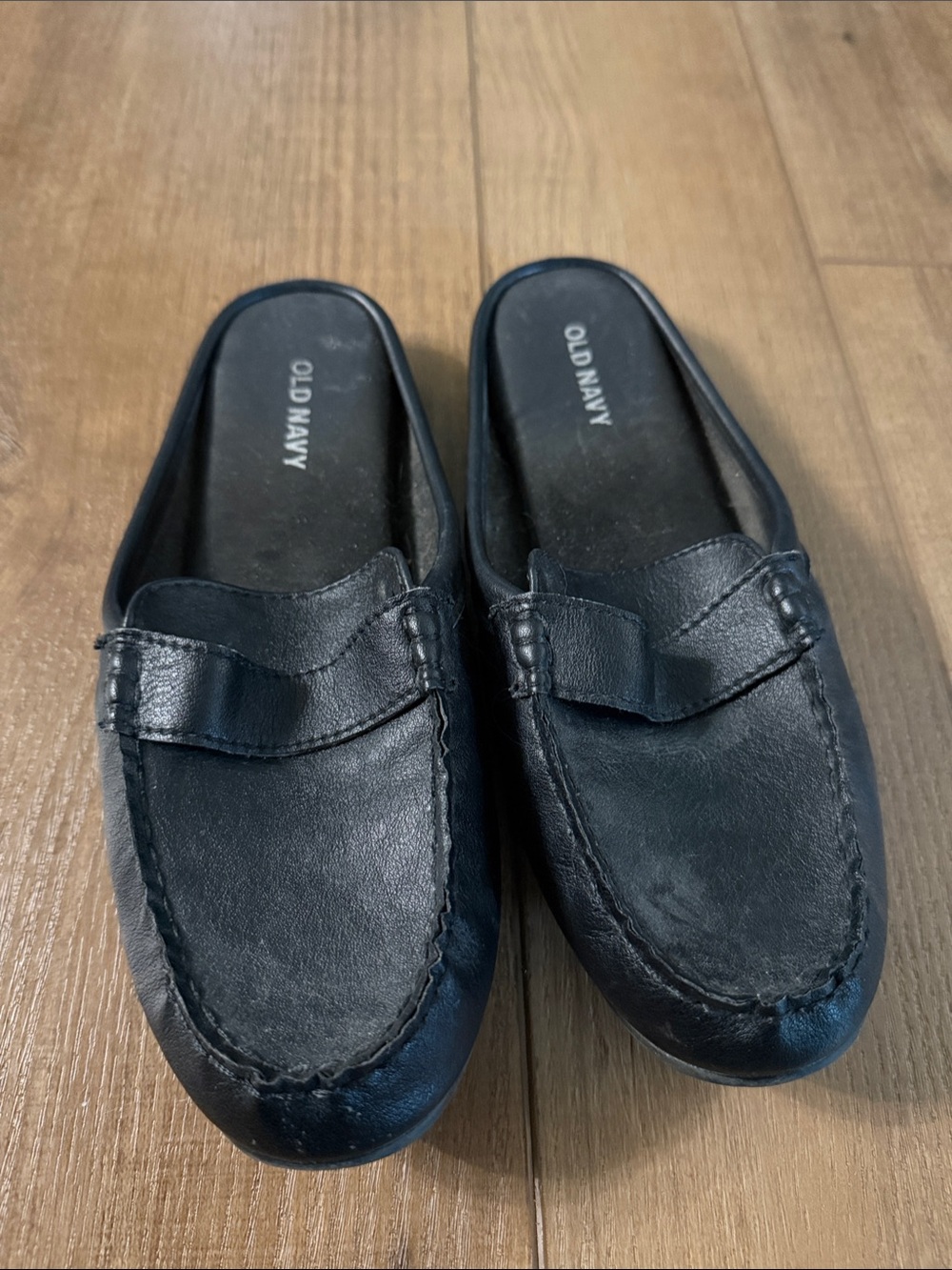 Old Navy Womens Black Slip-On Loafers